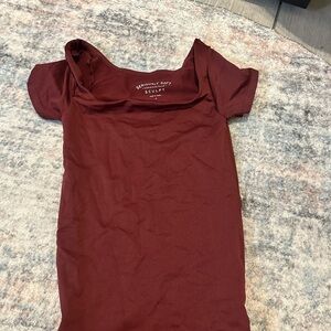 Aeropostale Rich Burgundy Short Sleeve Tee